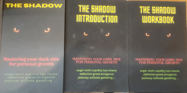 Carl Gustav Jung: 3 db Mastering your dark side for personal growth: The Shadow + The Shadow Introduction + The Shadow Workbook antikvár
