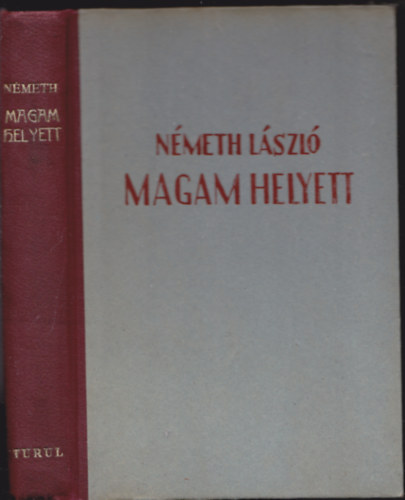 Németh László: Magam helyett (Tanulmány az életemről) I. antikvár