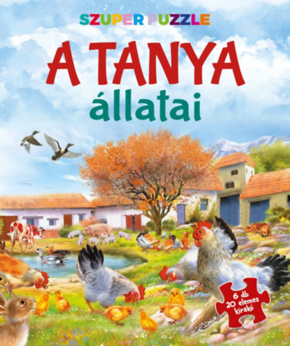 Szuper puzzle - A tanya állatai játékkártya