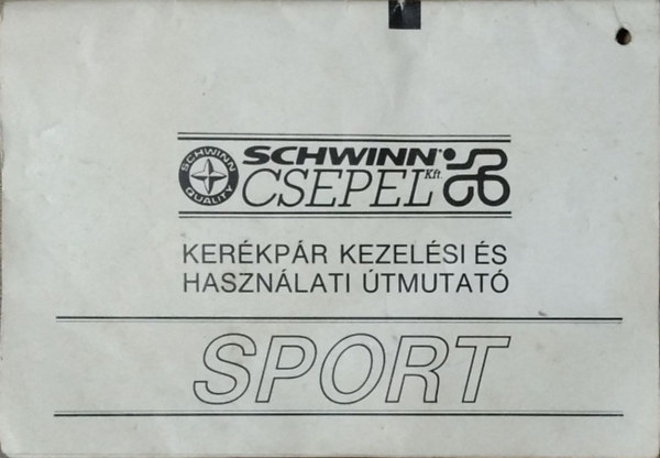 Schwinn-Csepel Kft. - Sport - Kerékpár kezelési és használati útmutató antikvár
