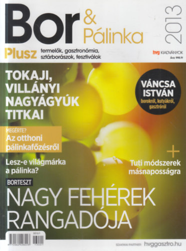 Horváth Annamária (felelős szerkesztő): Bor és Pálinka plusz magazin 2013. antikvár