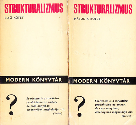 Hankiss Elemér (szerk.): Strukturalizmus I-II. (Modern könyvtár) antikvár