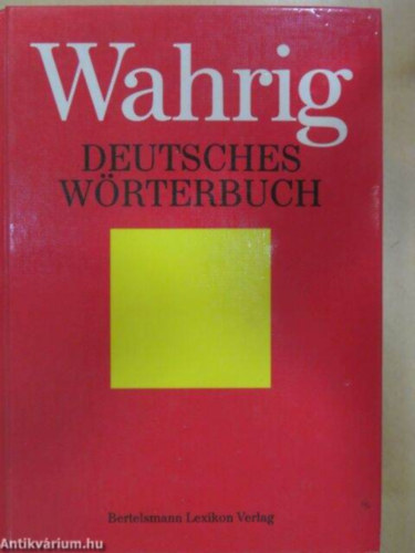 Gerhard Wahrig: Deutsches Wörterbuch (Német szótár) antikvár