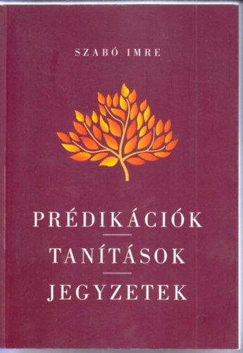Szabó Imre: Prédikációk - Tanítások - Jegyzetek antikvár
