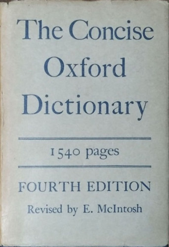 H. W. Fowler - F. G. Fowler (eds.): The Concise Oxford Dictionary of Current English antikvár