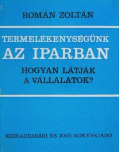 Román Zoltán: Termelékenységünk az iparban (Hogyan látják a vállalatok?) antikvár