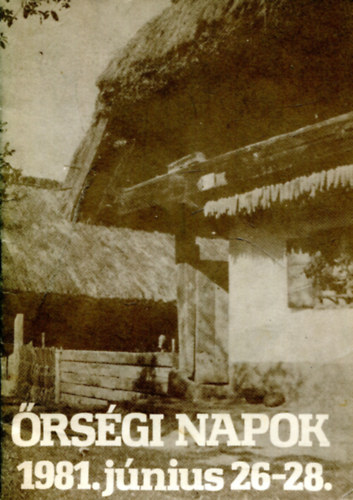 Őrségi napok 1981. június 26-28 antikvár