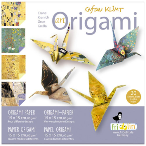 Origami papír, Klimt, 20 lap, 15×15 cm játék