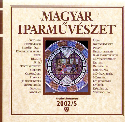 N. Dvorszky Hedvig (szerk.): Magyar Iparművészet 2002/5. könyv