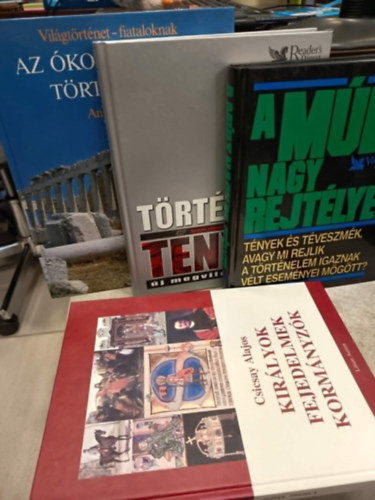 Csicsay Alajos, Anton Powell, Readers Digest: Történelem könyvcsomag 4 darabos ajánlat: Királyok, fejedelmek, kormányzók, Az ókori Hellász történelme, Történelmi tények-új megvilágításban, A múlt nagy rejtélyei antikvár