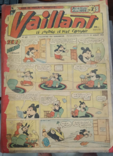 Vaillant - Le journal le plus captivant - színes képregény - 9 db egybekötve (1957) antikvár