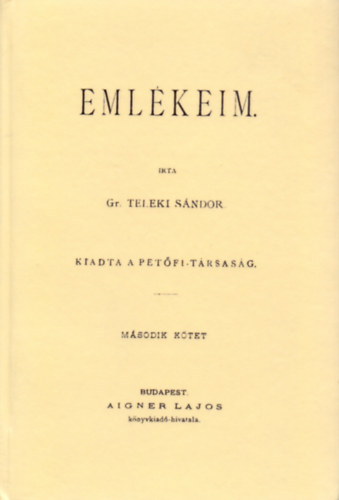 Emlékeim. Második kötet akciós termékkép 1