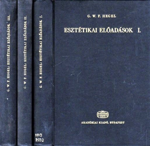 G.W.F. Hegel: Esztétikai előadások I-III. antikvár