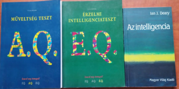 Ian J. Deary: 3db. Ismerd meg önmagad! tesztkönyv (Érzelmi intelligenciateszt (E.Q.) + Műveltség teszt (A.Q.)+Az intelligencia antikvár