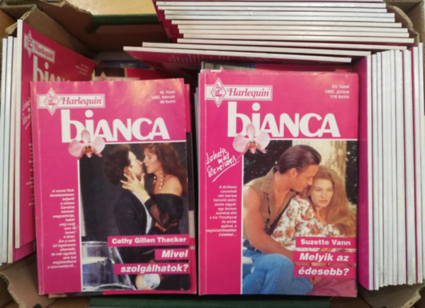 Harlequin: 89 db Bianca romantikus füzet antikvár