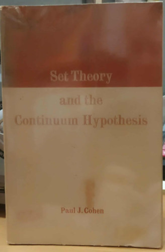 Paul J. Cohen: Set Theory and the Continuum Hypothesis antikvár