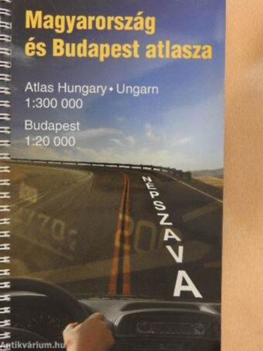 Magyarország és Budapest atlasza - Atlas Hungary-Ungarn 1:300 000/Budapest 1:20 000 antikvár
