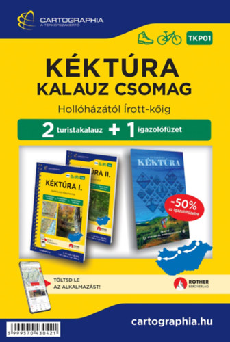 Kéktúra Kalauz csomag könyv