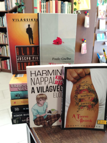 Paulo Coelho, Király Márk, Morgan Matson, Joseph Finder, Coert Voorhees, Elizabeth George, Szántai Andrea, Talulah Riley, Gear, W.M.-Gear, K. O'Neil, Kóbor Barbara: KÖNYVMENTŐ AJÁNLAT, 10 DB. Szórakoztató irodalom. Tizenegy perc+ Alapos kiképzés+ Harminc nappal a világvége előtt+ A Torres fivérek+ A nagy szabadítás+ Szemenszedett szerelem+ Szerelem két felvonásban+ A tűz népe+ Az utolsó nap éjszakája+ Save the Jate antikvár