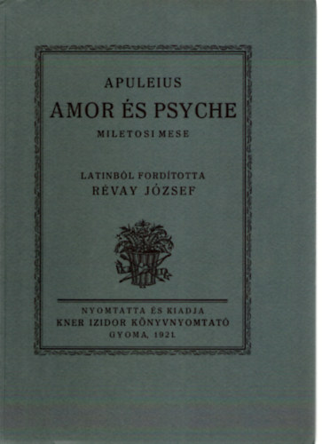 Apuleius: Amor és Psyche antikvár