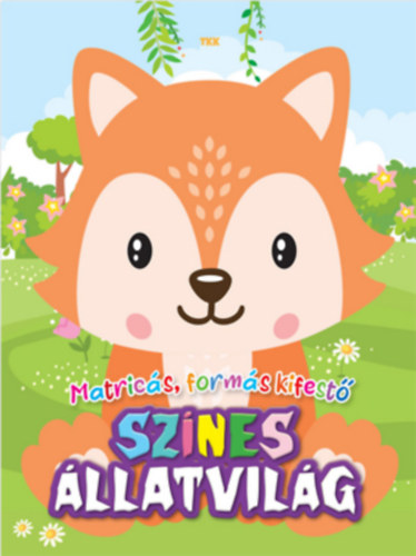 Színes állatvilág - Matricás, formás kifestő antikvár