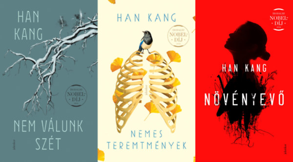 Han Kang: 3 db Han Kang regény: Növényevő + Nemes teremtmények + Nem válunk szét antikvár