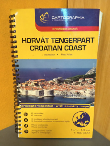 Szeitz Tamás - Tóth Emese: Horvát tengerpart - Croatian Coast - autóatlasz - térkép antikvár