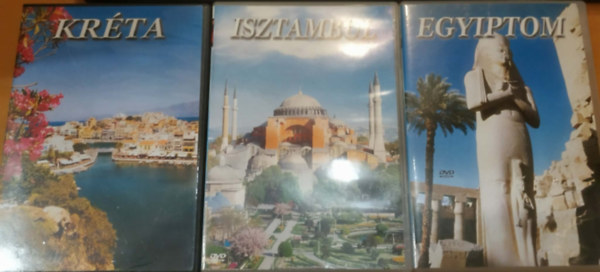 3 Turistafilm DVD: Egyiptom + Isztambul + Kréta (3 DVD) antikvár