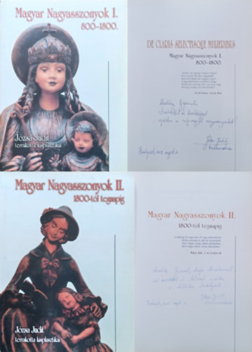 Magyar Nagyasszonyok I-II. (Józsa Judit terrakotta kisplasztikái) - Dedikált antikvár