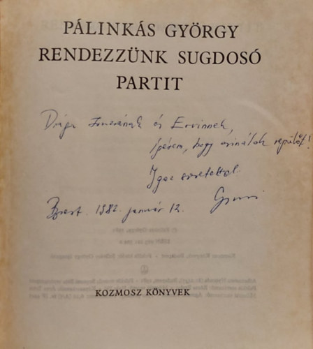 Pálinkás György: Rendezzünk súgdosó partit antikvár
