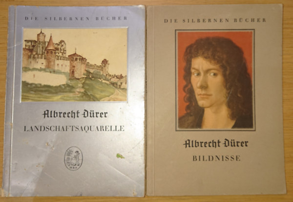 2 Albrecht Dürer művészetével foglalkozó könyv német nyelven: Landschaftsaquarelle,Bildnisse antikvár