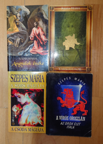 Szepes Mária: 4 kötet Szepes Máriától: Varázstükör, A sors mágiája, Angyalok éneke, A vörös oroszlán II. antikvár
