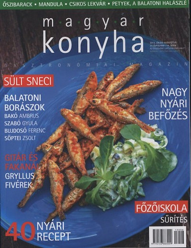 Magyar konyha  - 2013. júlus-augusztus 37. évfolyam 7.-8. szám könyv