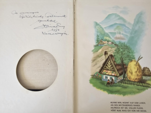 Fazekas Anna, Róna Emy (rajz): Muhmes Rehkitz - Öreg néne őzikéje - Róna Emy DEDIKÁLTA! (német nyelven) antikvár