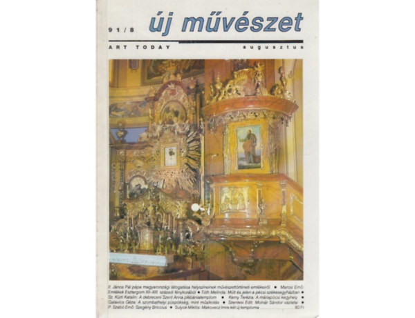 Új művészet 91/8 augusztus antikvár