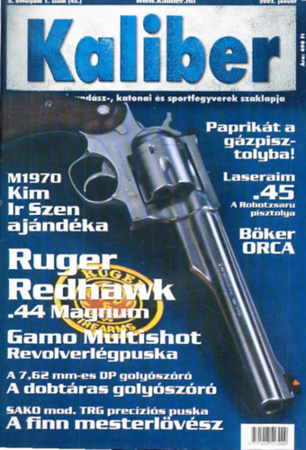 Kalmár Zoltán: Kaliber 2002/1-4, 6-12. (11 db, lapszámonként) antikvár