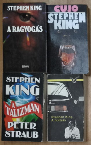 King, Stephen-Straub, Peter, Stephen King: 4db Stephen King regény - A ragyogás, Cujo, A talizmán, A holtsáv antikvár