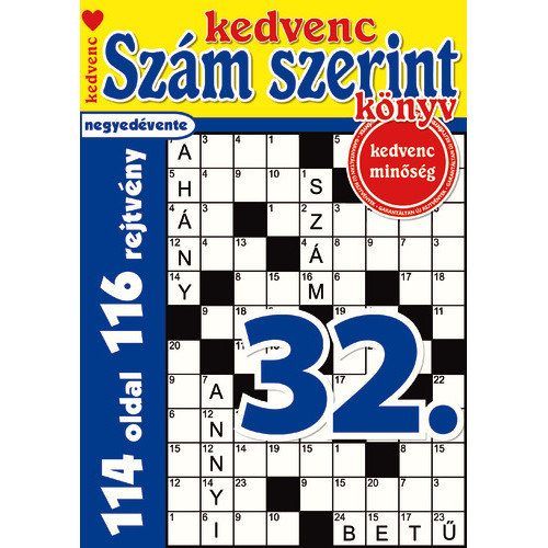 Kedvenc Szám Szerint Könyv 32. antikvár