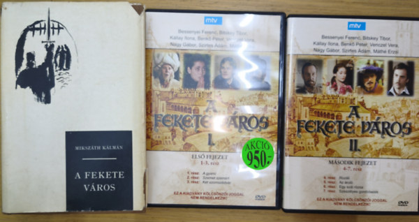 Mikszáth Kálmán: A fekete város + ajándék DVD-k: A fekete város I-II. antikvár