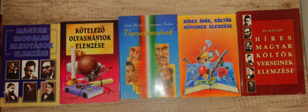 Seres József-Szappanos Balázs: 5 segédkönyv műalkotások elemzéséhez: Magyar irodalmi alkotások elemzése, Kötelező olvasmányok elemzése, Verselemzése, Híres írók, költők műveinek elemzése, XX. századi híres magyar költők verseinek elemzése antikvár