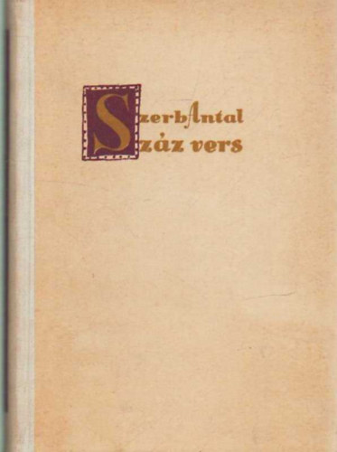 Szerb Antal (összeállította): Száz vers (Szerb) antikvár
