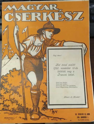 Magyar Cserkész VII. évf. 22. szám - 1926 november 1. antikvár