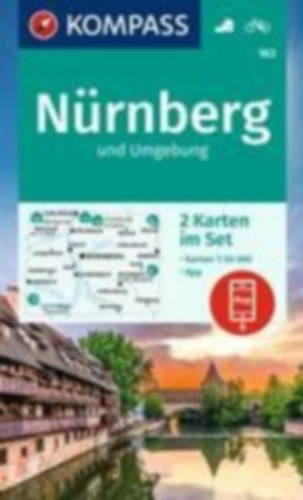 KOMPASS Wanderkarten-Set 163 Nürnberg und Umgebung (2 Karten) 1:50.000 idegen