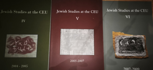 3db Jewish Studies at the CEU - Jewish Studies at the CEU IV-V-VI. rész antikvár
