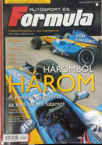 Bethlen Tamás (főszerk.): Autósport és Formula 2006. április VII/4. szám könyv