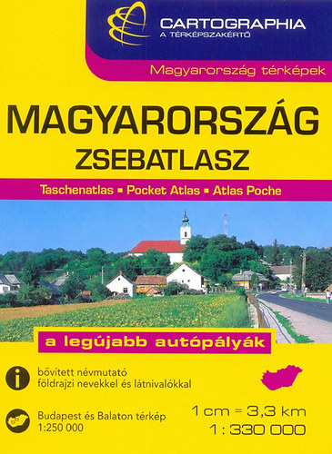 Cartographia Kiadó: MAGYARORSZÁG ZSEBATLASZ 1: 330 000 könyv