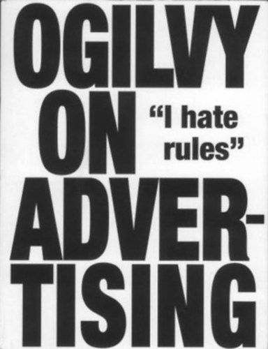David Ogilvy: Ogilvy on Advertising "I hate rules" antikvár