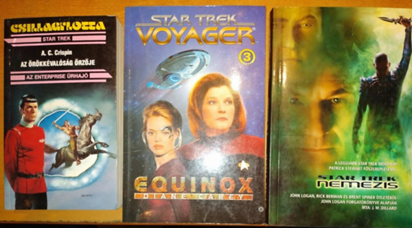 Diane Carey, J. M. Dillard, A. C. Crispin: Az örökkévalóság örzője + Equinox + Nemezis (3 Star Trek regény) könyv
