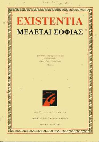 Existentia vol VI-VII / 1996-97 / FASC. 1-4. idegen
