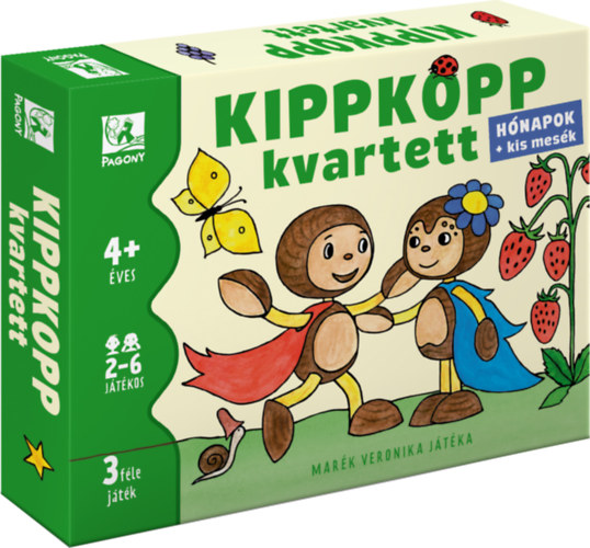 Kippkopp kvartett - Társasjáték játékkártya